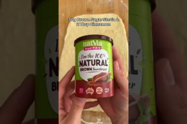 Low Calorie Cinnamon Rolls (recipe in description) #shorts