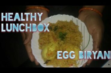 Healthy Lunch box for kids egg biryani by sasikala recipes