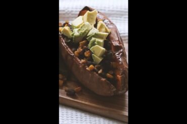 Vegan Stuffed Sweet Potatoes Recipe