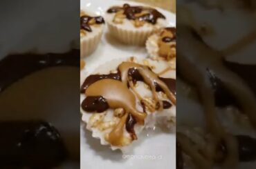 Healthy PB & Chocolate Frozen Yogurt Cups Recipe-High in Protein & Low Cal - Weight Loss - #shorts