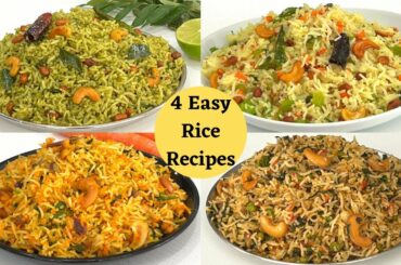 4 Easy Instant Rice Recipes - Lunch Box Recipes & Ideas - Rice Recipes - Leftover Rice Recipes
