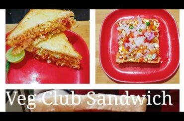 Veg Club Sandwich || Cream Cheese Sandwich || Easy Breakfast Recipe - Healthy simple cooking