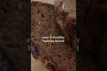 Healthy, moist banana bread recipe #shorts #shortsvideo #bananabread #healthyrecipes