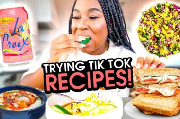 TRYING TIKTOK HEALTHY FOOD HACKS AND RECIPES!