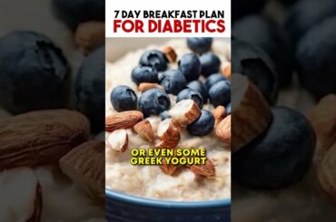 Oatmeal | 7 Day Breakfast Plan For Diabetics
