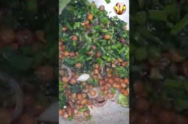 Karemua Ka Saag Aur Kala Chana Sabji | Water Spinach Healthy Recipe | Kolmi/Nari Ka Saag #Short