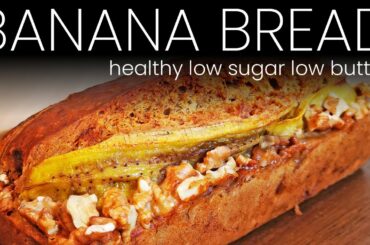 Moist Banana Bread Recipe | Learn how to Bake Healthy Low Sugar Low Butter Banana Bread at Home