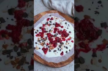 Health Summer Snacks | Yogurt Bark
