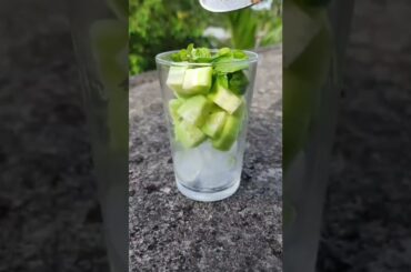 CUCUMBER COOLER #cucumbercooler #summer #fyp #explore #shorts #healthy #weightloss #mojito #drinks
