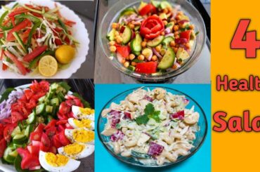 4 Healthy Salad Recipes | Best Recipies For Weight Loss | Diet Salad Recipies