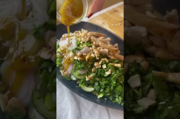 Cashew Chicken Crunch Salad | Easy Healthy Salad Recipe #shorts #healthyrecipes
