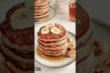 Easy Banana Oatmeal Pancakes #shorts