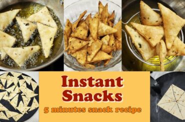 Instant Snack Recipe | Easy Snack Recipe | Evening Healthy Tea Snack | Storable Snack | Sooji Snack
