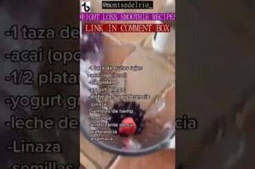 2 Smoothie Recipe Healthy Weight Loss | Smoothie Recipes #shorts