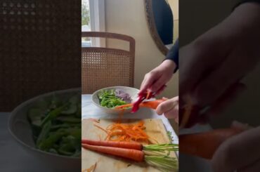 Spicy Peanut Soba Noodle Bowl | Easy Healthy Dinner Recipes #shorts #recipe