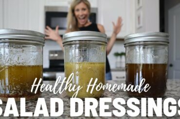 HEALTHY SALAD DRESSINGS | Easy Homemade Salad Dressing Recipes