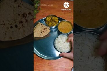 #shorts #tasty lunch thali #desi #lunch #ashortaday  #lunchbox #youtubefeed #healthy