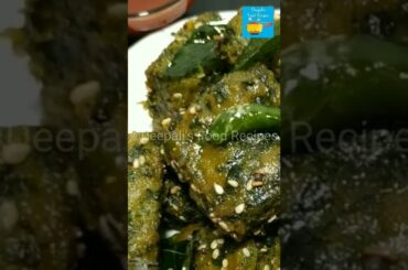 Palak Vadi | Spinach Recipes | Easy Snacks Recipe | Healthy Palak Recipe #shorts #youtubeshort