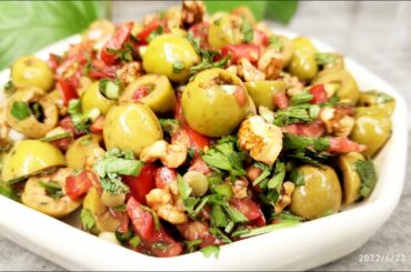 Tasty low carb olive salad _ simple olive salad recipe