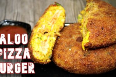 Aloo Pizza Burger | Healthy Recipe | Homemade recipe | Bread Pizza Recipe | Nisha's Cooking Point