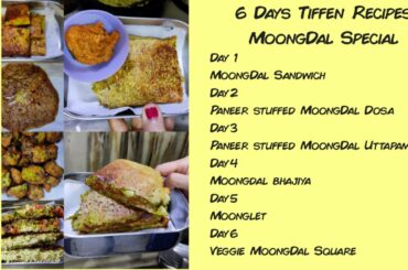 I 6 Days Tiffin Recipes Moongdal Special I 6 Healthy Breakfast recipes