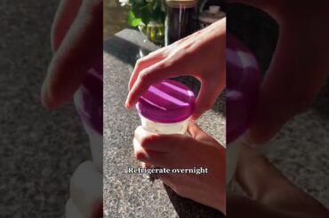 Easy Overnight Chia Pudding | Healthy Breakfast Ideas #easyrecipe #healthyrecipes #shortvideos