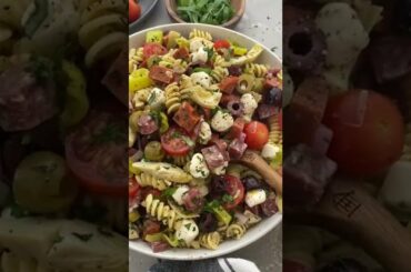 ITALIAN ANTIPASTO PASTA SALAD! | Keto Recipes for Beginners | Low Carb Recipes | Keto Diet #shorts