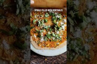 VEGGIE SPIRALS - A HEALTHY AND TASTY RECIPE FOR LUNCH BOX AND SNACKS #snack #tiffin #recipe #shorts