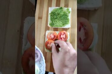 Street style veg sandwich||no oil breakfast recipe||healthy recipe#shorts#indianstreetfood