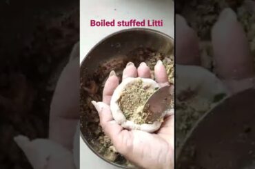 Boiled stuffed Litti tasty and healthy Indian food / #shorts  #recipe  @vimalasharma