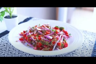 Healthy Salad Recipes For Weight Loss How to Make alentils and red bell pepper salad recipe