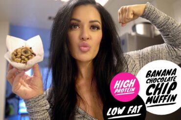 LOW CALORIE PROTEIN BANANA CHOCOLATE CHIP MUFFIN RECIPE EP.9