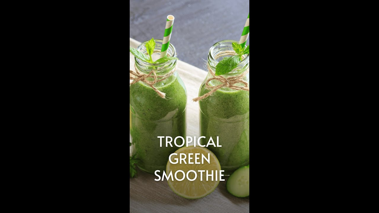 Tropical Green Smoothie | weight loss smoothies recipes| #shortvideos Tropical Green Smoothie | weight loss smoothies recipes| #shortvideos