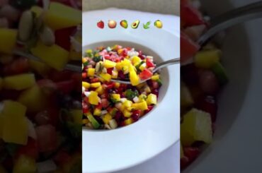 #strawberry #salsa #foodie #food #healthy #vegan #vegetarian #lunch #foodchannel #salad #recipe