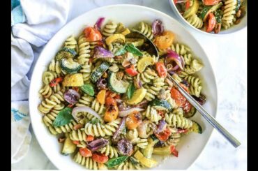 Healthy macaroni salad with Avocado sauce/ Easy salad recipe