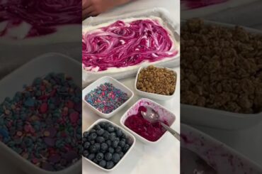 Dragonfruit Frozen Yogurt Bark - Simple Healthy Snack! #snacks #frozenyogurtbark #dragonfruit #snack