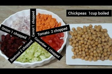 fresh veg protein salad/ healthy,tasty & easy weight loss salad recipe/ low calorie keto salad