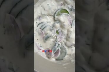 Creamy cucumber salad ||salad recipe ||Healthy recipe #shorts