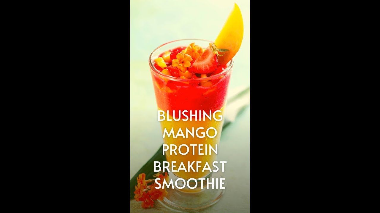 Blushing Mango Protein Breakfast Smoothie | weight loss smoothies recipes| #shortvideos Blushing Mango Protein Breakfast Smoothie | weight loss smoothies recipes| #shortvideos