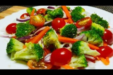 Broccoli Salad Recipe Tasty, Healthy and Quick Dish on your Table, ASMR