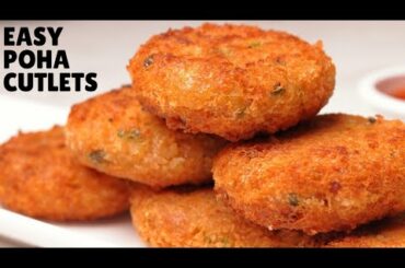 10-MINUTE POHA CUTLET Recipe | Easiest Cutlet Recipe Ever (Hindi)