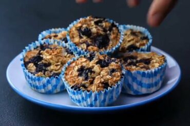 High Protein Blueberry Muffin Recipe |  Low Calorie  Muffins