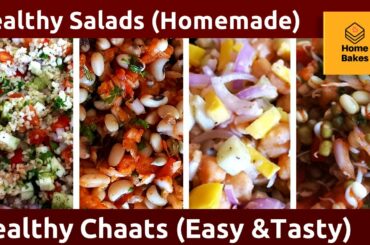 Four Healthy & Easy Salad Recipes For Weight Loss I Green Salad I  Super healthy and delicious Salad