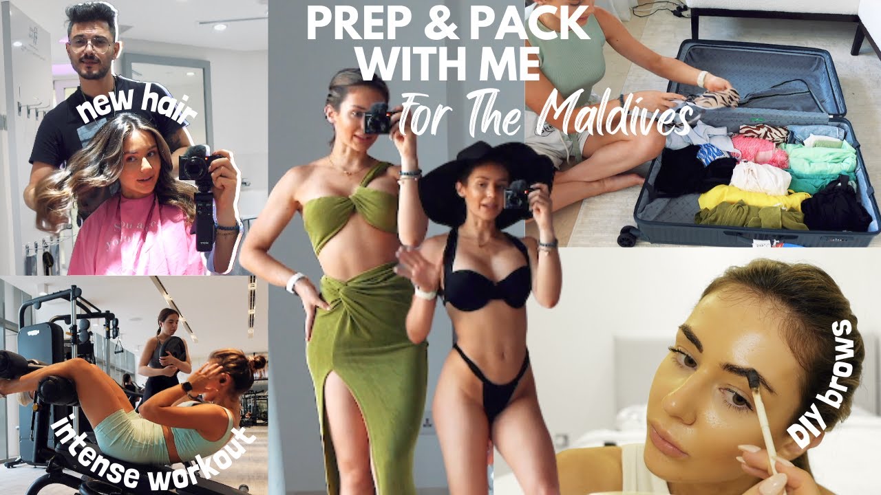 PACK & PREP WITH ME FOR THE MALDIVES | healthy cookie recipe, diy brows + more PACK & PREP WITH ME FOR THE MALDIVES | healthy cookie recipe, diy brows + more