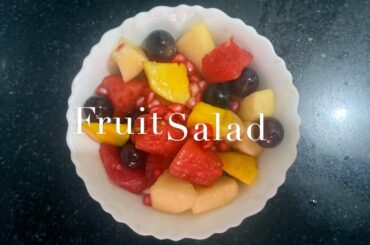 Healthy Fruit Salad No-Sugar No-cream | Honey Lemon Fruits Salad  | Mixed Fruit Salad