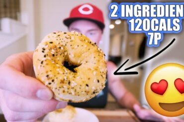 THESE AIR FRYER BAGELS ARE A GAMECHANGER! | 2 Ingredient HEALTHY Low Calorie Bagel Recipe