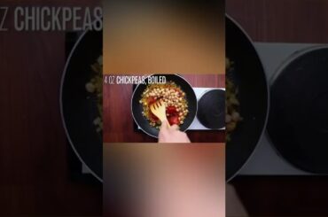 Healthy Vegetable Recipes For Weight Loss||How to Make a chickpea and spinach curry recipe||#shorts