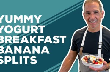 Love & Best Dishes: Yummy Yogurt Breakfast Banana Splits Recipe | Healthy Breakfast Ideas