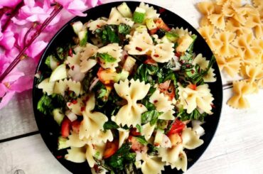 Bow Tie Pasta Salad Recipe I Potluck Recipe I Pasta Salad Recipe IItalian Food Recipes