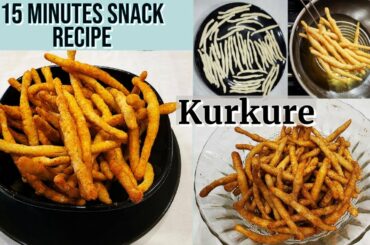 Kurkure Chips Recipe | Instant Snacks | Tea Time Snack | Healthy Snack Recipe | Rice flour Recipe